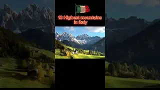 13 Highest mountains in Italy🫠 #cities #travel #europe #east #mapper #top #history #mountains #italy