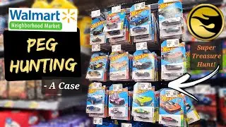 Hot Wheels Peg Hunting at Walmart | First Super Treasure Hunt of the Year! 🤩