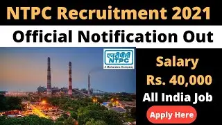 NTPC Recruitment 2021 | Salary-40,000 | NTPC EET Online Form Kaise bhare 2021 | Latest Jobs 2021