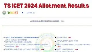 TS ICET Seat Allotment Results 2024 Declared at tgicet.nic.in; Get Direct Link Here