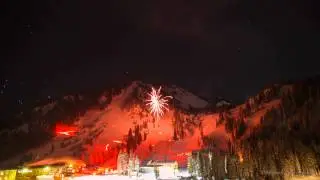 Alta Ski Resort New Years Eve Torchlight Parade 2012