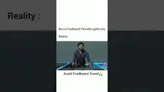 Avoid Footboard 🙏 | #footboard #bus #train #travel