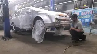 CIVIC BUMPER AND FUNDER PAINTING CODE PAINT NH700M