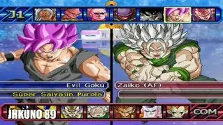 EVIL GOKU SSJ PURPLE TEAM vs ZAIKO TEAM | DRAGON BALL Z BUDOKAI TENKAICHI 3