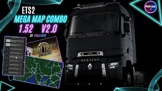 ETS2.  Mega Map Combo 1.52 V2.0