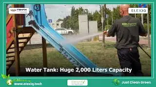 Maximum Clean, Zero Emissions: Electra 2.0 Hydros Electric Street Washer in Action#tranding