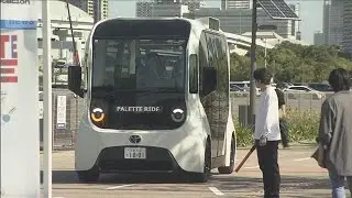 電気で走る17人乗り「次世代モビリティー」 臨海副都心で運行始まる(2025年10月10日)