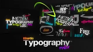 No-Keyframe Kinetic Typography 3D (After Effects) | Just Add Text, It Animates