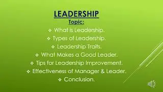 Leadership in Bangla
