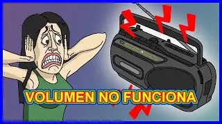 🤬 Como Arreglar el volumen de Radio cassette y restaurarlo Sanyo M 1550F 🤬 E0155