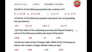 November Revision P6
