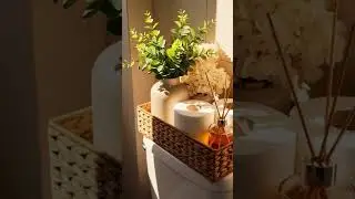 Cozy Bathroom Decor Ideas | Simple Neutral Styling 🤍  #home #homedecor #bathroom #bathroomdesign