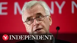 John McDonnell addresses Labour party conference amid internal party row over Brexit