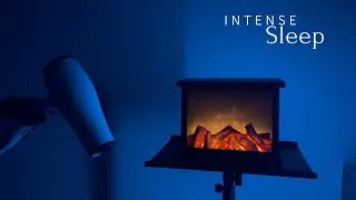 FALL ASLEEP in a QUICK WAY with FIREPLACE and HAIR DRYER SOUND - 3HRS of SOOTHING VIBES (ASMR)