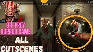 911: Prey All Cutscenes | 911- Prey Horror Game ( Ending )