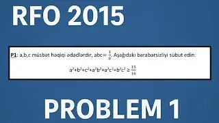 RFO 2015 FİNAL SUALI | PROBLEM 1-İN İZAHI | +PDF A&Ccedil;IQLAMADA