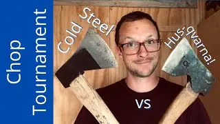 Husqvarna Carpenter's Axe vs Cold Steel Trail Boss | Chop Tournament