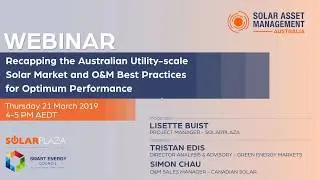 Recapping the Australian utility-scale solar market and O&M: Best practices for optimum performance