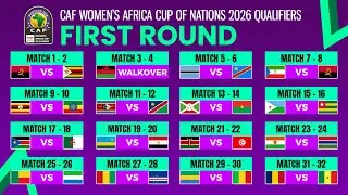 First round: Match Schedule | CAF Women's Africa Cup of Nations 2026 Qualifiers.