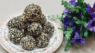 #Short|Black & White Sesame Seeds Ladoo|Full Recipe link is given in Discription Box 👇#ShortVideo