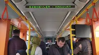Bursa Metrosu BursaRay - Bombardier flexity swift B2010 İçten Seyir - Arabağıyatağı - Otosansit. ✔️