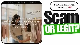 Sophie & Marie Toronto Review: Legit or Scam Store? Honest Verdict