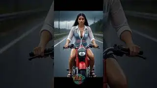 Royal Enfield Bullet Bike Ride in Rain | Indian Lady Rider Cinematic Monsoon Ride 🌧️🏍️ #aishorts