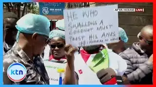 Health workers march to demand implementation of CBA