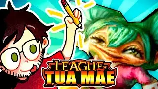 desenhando uma partida de lol sem saber NADA SOBRE LoL