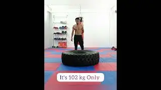 Tyre Flip #shorts 50 one hand flip