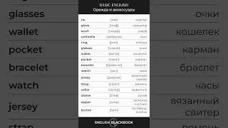 Одежда и аксессуары: #подпишись #important #pronunciation #needed #clothes #English #learn #Shorts