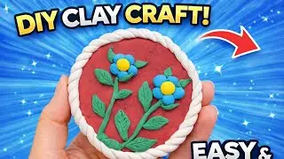 DIY Clay Flower Craft | Easy & Cute Handmade Art2. Beautiful Clay Flower Art  Easy DIY Craft at Home