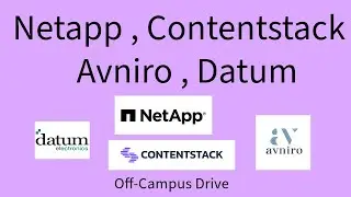 Netapp , Contentstack , Avniro , Datum   |2021,  2022 , 2023 , 2024 job