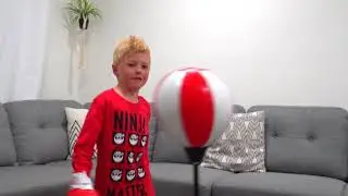 Bullseye Boxing Set | The Ultimate Punching bag for kids 3-8 Years Old | Includes Free Boxing Gloves