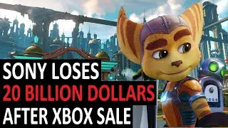 sony playstation responds to xbox buying activistion blizzard  sony loses 20 billion dollars