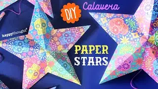Day of the Dead Paper Star Tutorial. Try this Day of the Dead DIY printable template &bull; Happythought