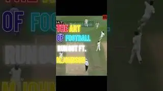 The art of football run out ft.m.johnson #cricket #shorts