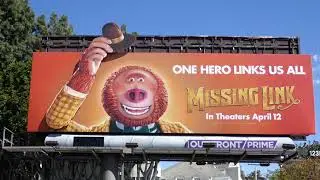 Missing Link moving arm billboard Sunset Strip