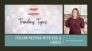 Trending Topics: Food Connects Us &ndash; Italian Pastina with Egg & Cheese