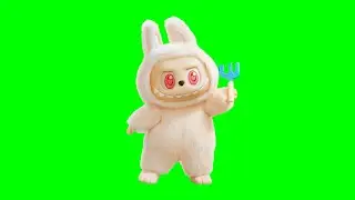 Dancing Labubu &ndash; Free Looped Green Screen Animation