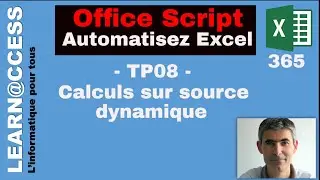 Office Script - TP08 - Réaliser des calculs sur plage de données dynamiques