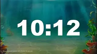 10 minutes 12 seconds [612 secs] clock timer countdown || Alarm Focus