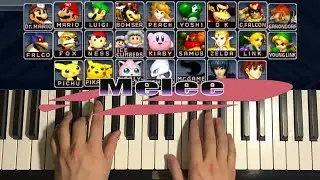 Super Smash Bros Melee - Menu Theme (Piano Tutorial Lesson)