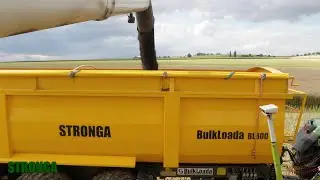 Stronga BulkLoada BL800 auf der Ernte - Traktor und landwirtschaftlicher Anh&auml;nger