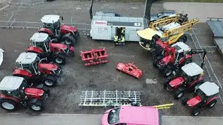 Massey Ferguson tractors at Midlands Machinery Show 2023