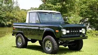 Rare 1972 Ford Bronco Half-Cab Pickup Shines After Full Restoration