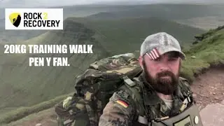 Pen y Fan training walk, Brecon Beacons, Mid Wales. 20KG.