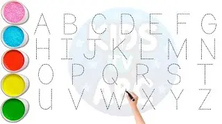 Азбука для детей | Письмо алфавита для детей | От А до Я | Напишите алфавит по пунктирной линии