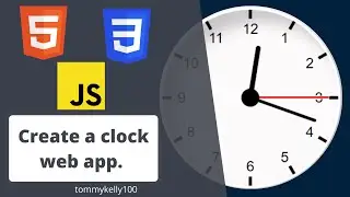 Make a clock using html css and javascript. Coding tutorial .