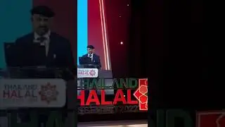 Syed Atiq ul Hassan speaks at Halal lifestyle at the Thailand Halal Assembly 2022